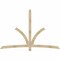Ekena Millwork Davenport Rough Sawn Timber Gable Bracket, Douglas Fir, 96"W x 64"H x 2"D x 4"F, 16/12 Pitch GBW096X64X0204DAV00RDF - alternate 1